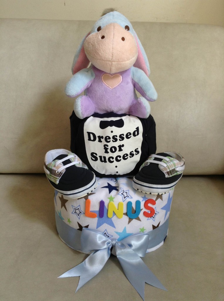 Baby Gift Diaper Cake for Baby Boy Linus