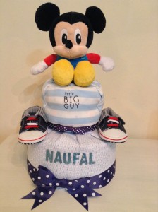 Mickey Mouse Diaper Cake Baby Gift 1