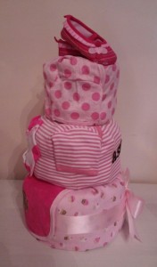 Creative Newborn Baby Gift Diaper Cake  Diaper Cake Baby Girl Astrid 2