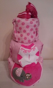 Creative Newborn Baby Gift Diaper Cake Diaper Cake Baby Girl Astrid 3