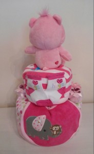 Care Bear Baby Girl Diaper Cake 2