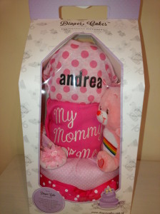 Three Tier Baby Girl  Andrea Diaper Cake 3