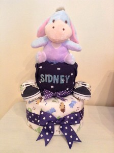 Eeyore Diaper Cake Baby Gift Boy Sidney 1 Eeyore Diaper Cake Baby Boy Sidney 1