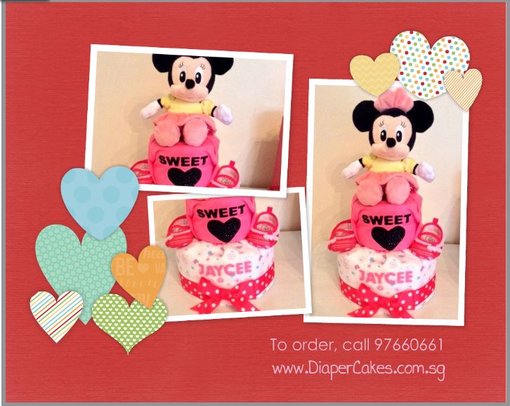 Jaycee Baby Girl Diaper Cake 2