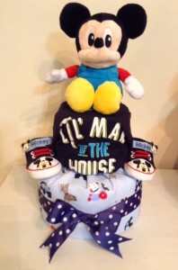 Mickey Mouse Baby Boy Diaper Cake Baby Gift 1