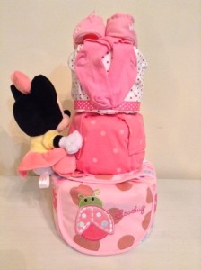 Renee Baby Girl three-tier Diaper Cake 2