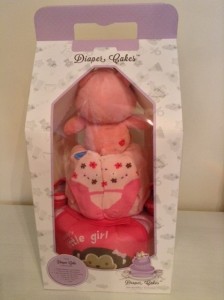 2 Tier Baby Girl Claire Diaper Cake 2