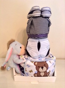 3-Tier Diaper Cake Baby Boy Clark 2