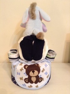 Baby Boy Mark Diaper Cake 2