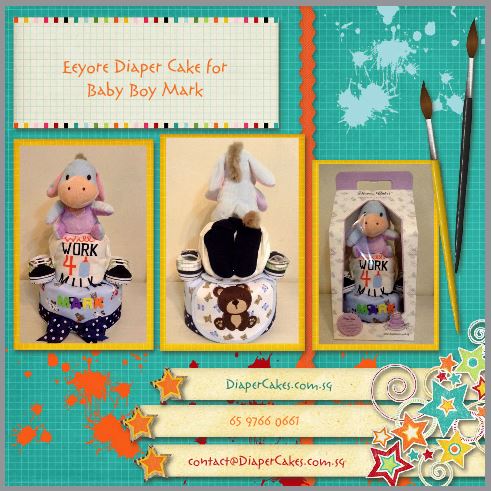 Baby Boy Mark Diaper Cake 5