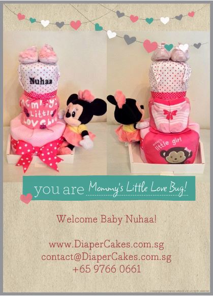 Baby Nuhaa Minnie Mouse 3 Tier Diaper Cake 3