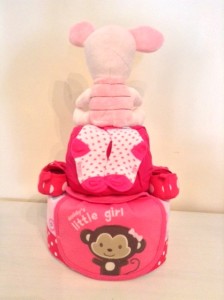Diaper Cake Baby Gift Girl Eliz 2