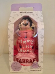 Zahrah Baby Girl Minnie Mouse Creative Baby Gift Diaper Cake Singapore 3