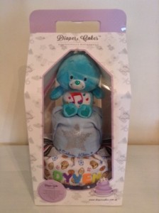 2-Tier Care Bear Dyven Boy Diaper Cake Baby Gift 3