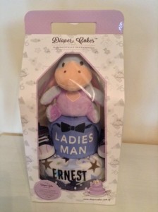 2-Tier Eeyore Ernest Boy Diaper Cake Baby Gift 1