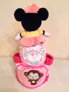 2 Tier Minnie Diaper Cake Baby Gift Giselle 2