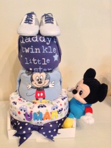 3-tier Umar Baby Boy Diaper Cake Baby Gift 1