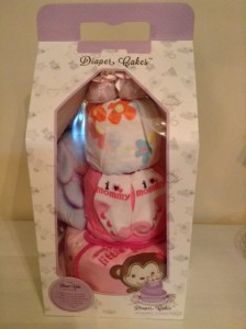 Baby Gift 3 Tier Diaper Cake Girl Olivia 4