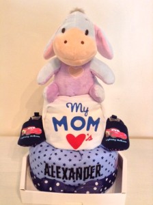 Eeyore Alex Baby Boy Diaper Cake 1