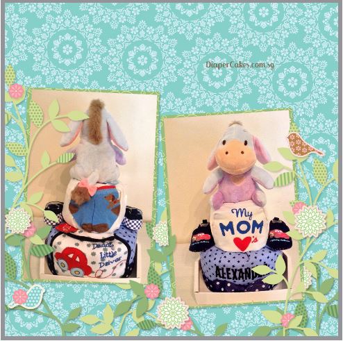 Eeyore Alex Baby Boy Diaper Cake 3
