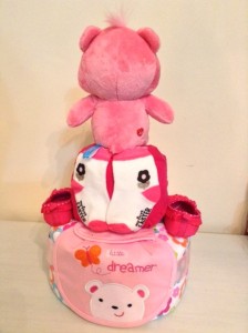 Love A Lot Care Bear Diaper Cake Unique Baby Gift 4