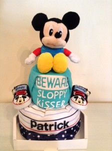 Mickey Mouse Patrick 2 Tier Diaper Cake Baby Gift 1