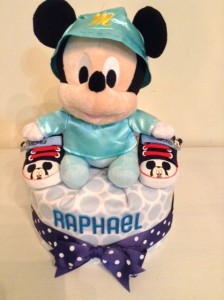 1 Tier -DiaperCakesSingapore-BabyGifts-MickeyMouse-Boy 1