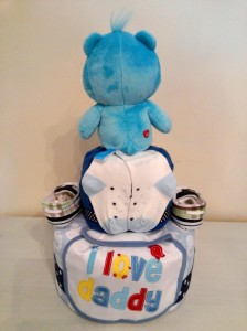 2 Tier -DiaperCakesSingapore-BabyGifts-CareBear-Boy 2