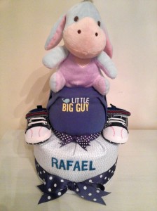 2 Tier -DiaperCakesSingapore-BabyGifts-Eeyore-Boy 1