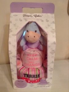 2 Tier Eeyore Baby Gift Diaper Cake Girl Terris 3