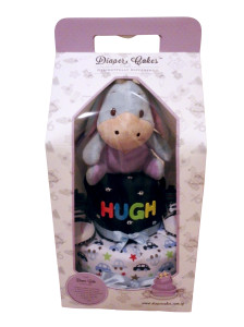 2-Tier Eeyore Diaper Cake Baby Gift Baby Boy Hugh 3