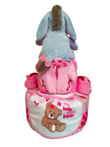 2-Tier Eeyore Diaper Cake Baby Gift Baby Girl Avril