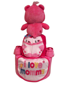 2-Tier Love A Lot Care Bear Diaper Cake Baby Gift Baby Girl Sophie