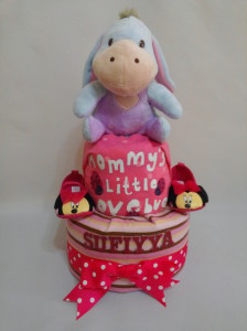 2-Tier-Diaper-Cake-Singapore-Baby-Gift-Hamper-Blue-Eeyore-Baby-Girl-Sufiyya-1