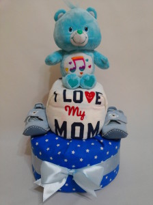 2 Tier -DiaperCakesSingapore-BabyGifts-CareBear-Boy 5