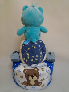 2 Tier -DiaperCakesSingapore-BabyGifts-CareBear-Boy 6