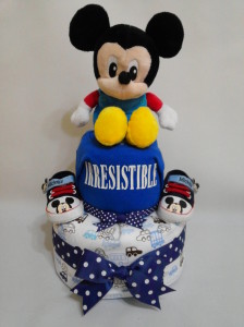 2 Tier -DiaperCakesSingapore-BabyGifts-MickeyMouse-Boy 1
