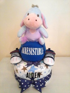 2-Tier- Eeyore-Diaper Cake-Baby Gifts Singapore- Boy 6