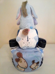 2-Tier- Eeyore-Diaper Cake-Baby Gifts Singapore- Boy 7