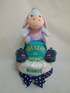 2-Tier- Eeyore-Diaper Cake-Baby Gifts Singapore- Boy-Magnus-1