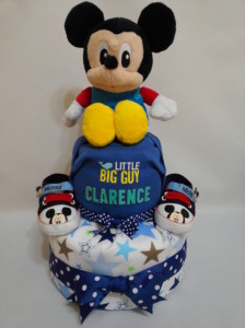 2-Tier- MickeyMouse-Diaper Cake-Baby Gifts Singapore- Boy 5