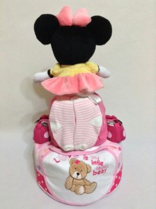 2-Tier- MinnieMouse-Diaper Cake-Baby Gifts Singapore- Girl 2