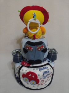 2-Tier-Orange-Lamaze- Lion-Diaper Cake-Baby Gifts Singapore- Boy-Jaden-2