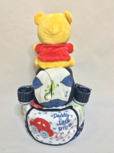 2-Tier- Winnie-The-Pooh-Diaper Cake-Baby Gifts Singapore- Boy-Rayyan-2