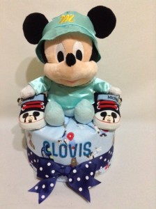 1 Tier -DiaperCakesSingapore-BabyGifts-MickeyMouse-Boy-Clovis- 1