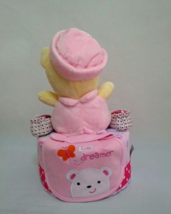 1-Tier-Winnie-The-Pooh-Diaper Cake-BabyGifts Singapore-Girl-Charlotte-2