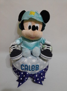 1Tier -DiaperCakesSingapore-BabyGifts-MickeyMouse-Boy-Caleb-1