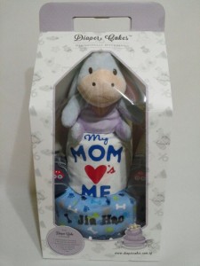2-Tier-Eeyore-Diaper Cake-BabyGifts Singapore-Boy-Jiahao-3