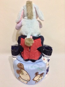 2Tier -DiaperCakesSingapore-BabyGifts-Eeyore-Boy-Eaden- 2