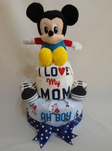 2Tier -DiaperCakesSingapore-BabyGifts-Mickey-Boy-AhBoy- 1
